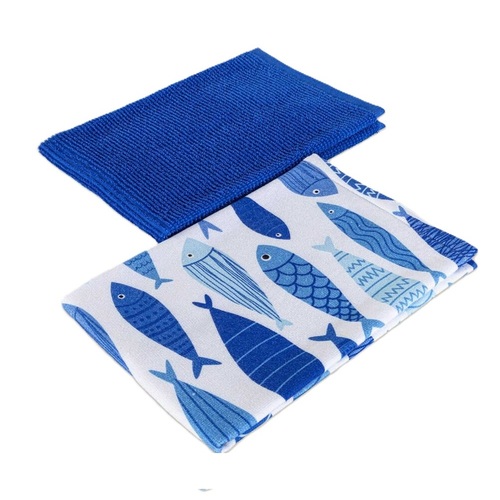 Полотенце кухонное Maisonette, цвет Синий