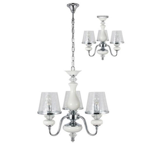 Люстра Crystal Lux "BETIS"(Металл+Стекло Кракле), Испания