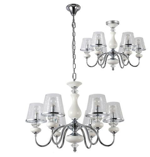 Люстра Crystal Lux "BETIS"(Металл+Стекло Кракле), Испания