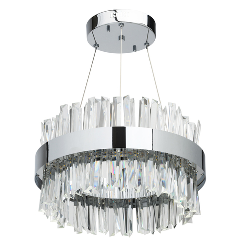 Люстра потолочная Аделард (Нержавейка, хрусталь) MW Light, Германия